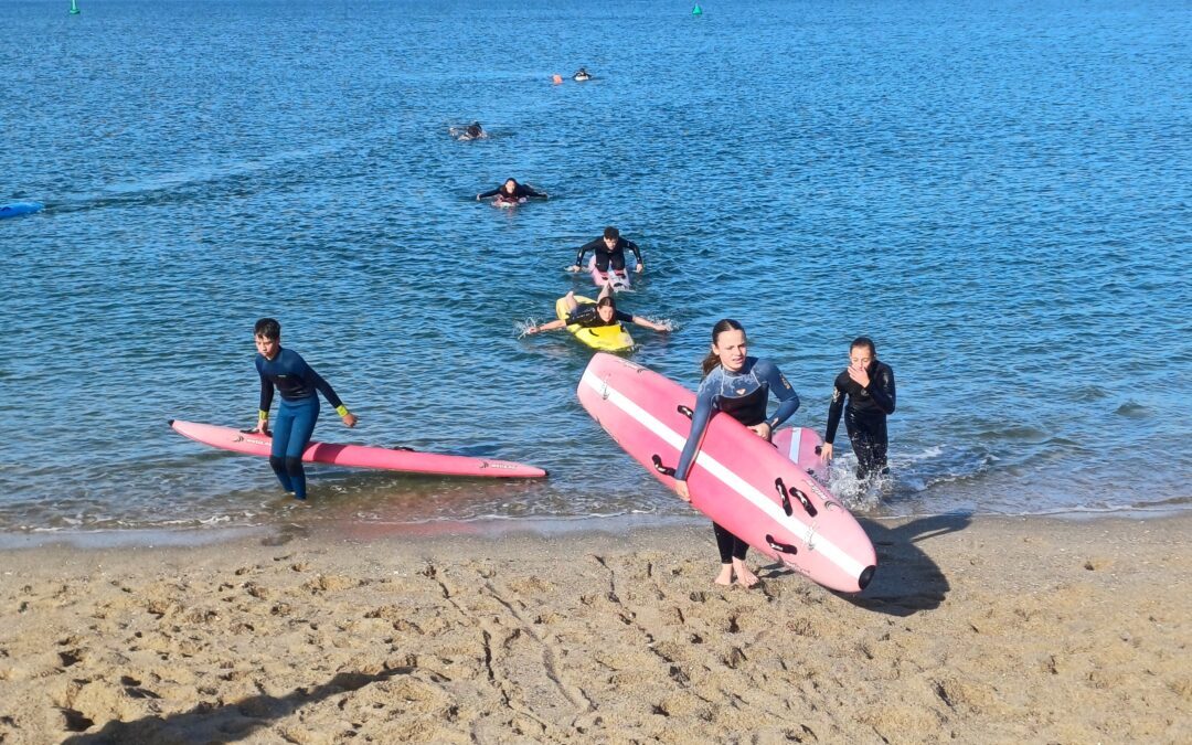 Une fin d’année à la plage pour l’option natation-sauvetage