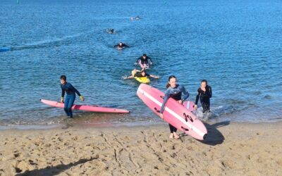 Une fin d’année à la plage pour l’option natation-sauvetage